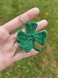 Porte-clé Trèfle à 4 Feuilles au Crochet 🍀